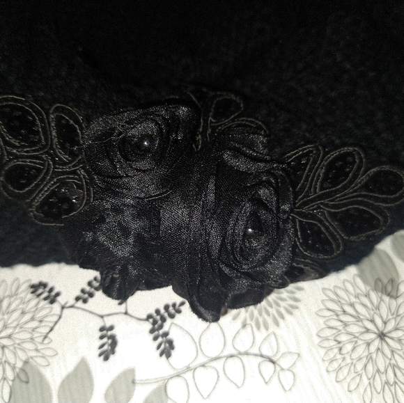 C. C Exclusives Black Knit-style Hat - Picture 2 of 8